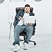 REFICCER High Back Big & Tall 400lb Leather Office Chair Executive Desk Computer Task Swivel Chair - Heavy Duty Metal Base, Adjustable Tilt Angle, Thick Padding and Ergonomic Design for Lumbar Support
