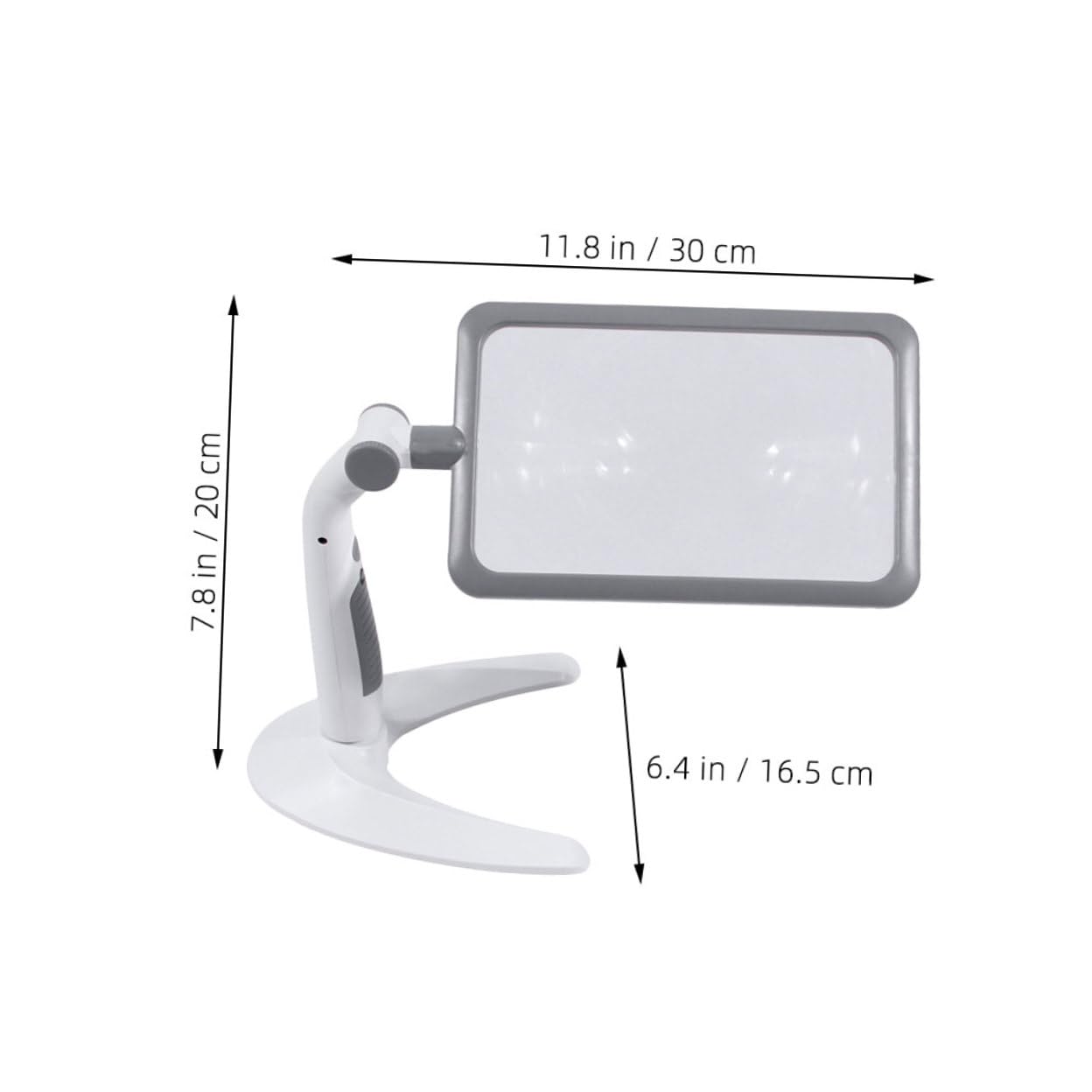 Multifunktionale Tragbare Leselupe mit 2,5-facher Vergrößerung und Verstellbarem LED Tageslicht für Senioren und Handwerk mit Robustem Abs Material