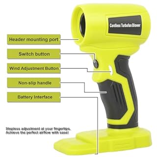 Cordless Air Blower for Ryobi 18V Battery，Cordless Duster with Infinitely Adjustable Speed，30 m/s, for Car Computer Dust Cleaner Jobsite Camping & Pool Toy(Battery not Included)