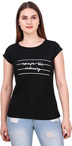 Image of NIVIK Printed Cotton T-Shirt for Women