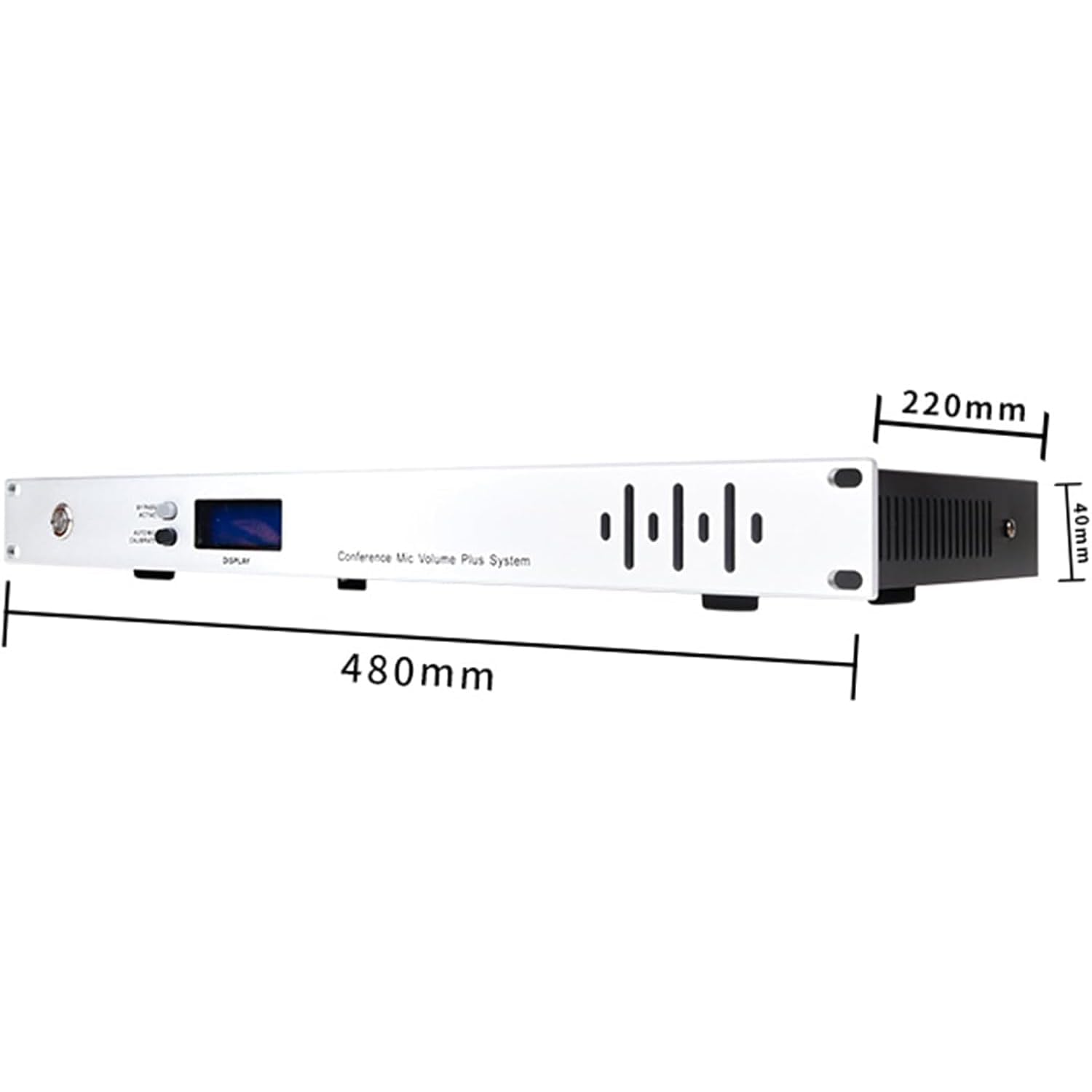 Supresor de retroalimentación profesional, procesador de audio antiaullidos con reducción de ruido, entrada de cuatro canales de 48 V para karaoke y salas de conferencias