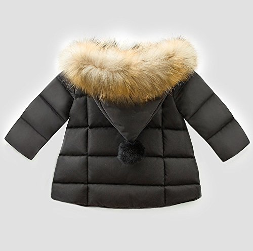 KAGAYD Baby Boys Girls Winter Puffer Coats Toddler Hoods Down Jacket Kids Light Padded Outwear with Zip Pockets3