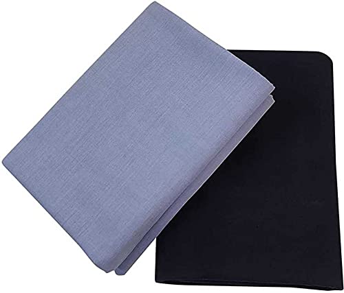 Raymond Trouser Shirt Fabric Combo Box ( Black Pant-Blue Shirt, Unstitched ,Free Size)-image-22