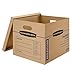 Bankers Box Classic Moving Box 30 Pack Kit, Reinforced Handles, Tape-Free Assembly, Box with Lid, 20 Small 5 Medium and 5 Large Boxes (7716501)