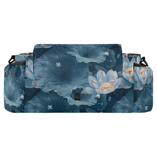 miaozhen Chinese Traditional Painting flower Cyan stroller organizer cup holder diaper caddy organizer accesories accesorios para carros de accesorios para carro
