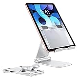 FALTBAR & TRAGBAR: Dieser faltbarer Tablet Ständer kann vollständig zusammengeklappt werden, sodass Sie ihn überall hin mitnehmen können. Sie können es einfach zusammenfalten und in einen Rucksack stecken