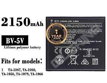 Image of Original BV-5V Battery for Nokia 1 TA-1047 / TA-1060 / TA-1056 /TA-1079 /TA-1066 / BV-5V Battery with 1 Year Warranty*****(A077)
