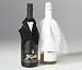 Lillian Rose MSFA543 Bride & Groom Wine Bottle Covers Wedding Decor, Multicolor