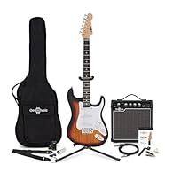 INCLUDED IN THIS BUNDLE - Built for beginners but enjoyed by everyone. This complete 15W pack includes a 15W practice amp, gigbag, strap, jack cable, plectrums, string winder, capo, pick holder, guitar slide, a traditional guitar stand, tuner, spare ...