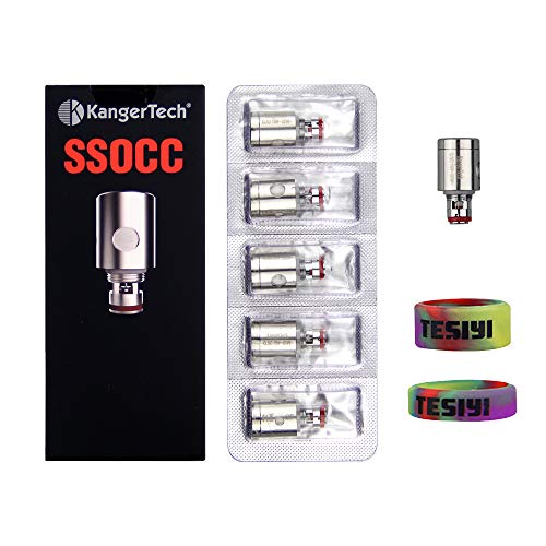 Kangertech SSOCC Coils 0.5ohm for Kangertech Protank 4 Subtank Toptank Mini Nano Plus K-Kiss Tank Atomizer Kpin Mini Subox Topbox Mini Subox Mini-C iKen Subvod Mega Nebox K-Kiss Kit Pack of 5