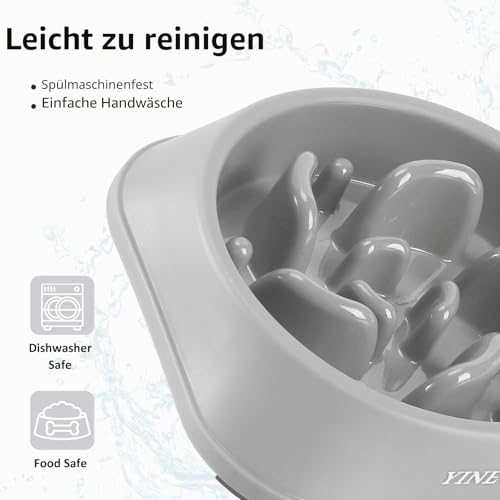 YINEYA 2 Stück Antischlingnapf Hunde, 2 Cups Schlingnapf Hunde, Hundenapf
