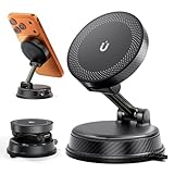 Car Phone Holder for Magnetic, Phone Holders for Your Car 360° Adjustable for Dashboard and Windshield, Car Phone Mount Strong Suction Cell Phone Car Mount for iPhone 17 16 15 14 13 12 Series Black