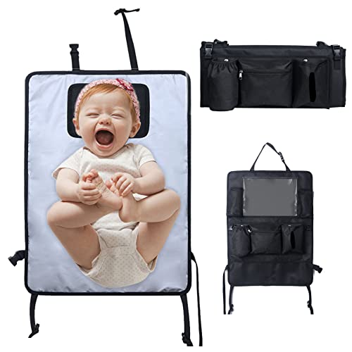 Lictin Cambiador Portátil Bebé- 3 en 1 Cambiador Portátil de Pañales para Bebé Cambiador Portatil Impermeable Plegable Kit Cambiador de Viaje con Ocho Bolsillos para Bebes Recien Nacidos