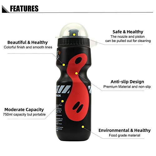 Andoer Bicicleta Garrafa de água Copo de água leve para atividades ao ar livre Ciclismo Equitação Vi