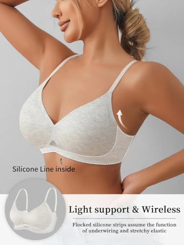 Image of Celary Woman's Bra|| Lightly Padded Wirefree Bra|| with Removable Pad ||Smooth and Soft Cotton Blend Seamless Design||Ultra Lightweight