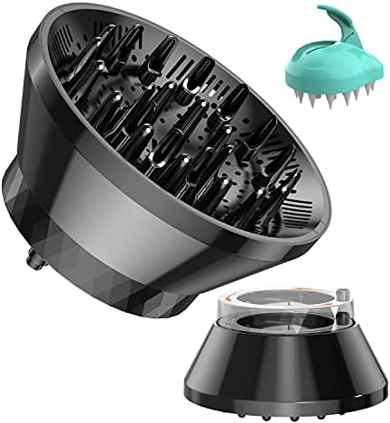 ZOMAO Universal Hair Diffuser,Hair Dryer Diffuser for Curly Wave Hair, Diffuser Attachment for Hair Dryer,Diffuser Hair Dryer Attachment,Blow Dryer Diffuser Adjustable from 1.4 Inch to 3.1 Inch