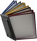 Escritorio plegable montado en la pared, colorido soporte para archivos A4 con 10 compartimentos, perfecto para el hogar, oficina, escuela y espacio de trabajo