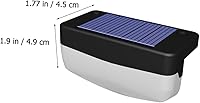 Vista 9 de Uonlytech Lámparas solares de escalera 2 unids luces solares al aire libre luz- luz solar polisilicio luces de paso solares
