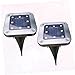 Vaguelly 2pcs Led Solar Buried Lights Outdoor Solar Lamp for Led Lighting Tool Garden Lights Practical Outdoor Lighting