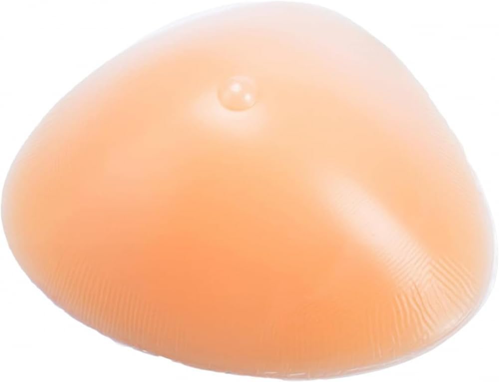 One Piece Triangle Silicone Breast Forms Fake Boobs Mastectomy Prosthesis Crossdresser Bra Enhancer Inserts Concave Bra Pads for Mastectomy Prosthesis Crossdresser Cosplay-Nude||500g/Piece
