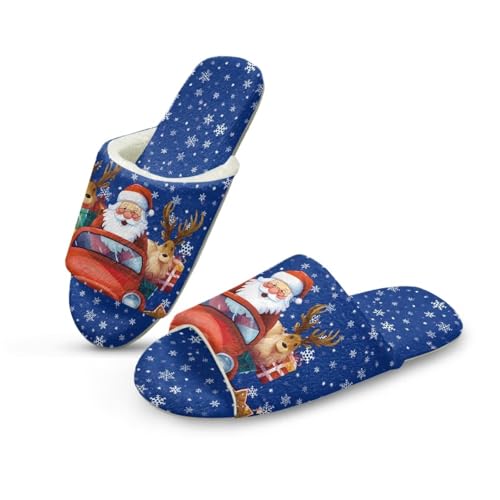 Cute Slippers for Women Men Plush Indoor House Slippers for Guests Spa Home Cozy Lightweight Bedroom Shoes