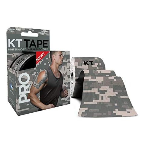 KT Tape PRO Limited Edition Kinesiology Sports Tape, 20 Precut 10 Inch Strips, 100% Synthetic, Digs Camo Cover