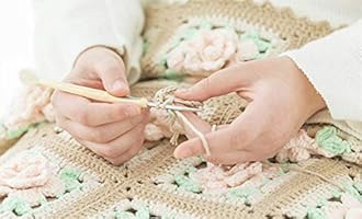 3Pcs 50g Milk Yarn Knitting Cotton Yarn Soft Chunky Hand-Woven Crochet Wool Yarn for Handcrafts Crocheting Knitting (Beige)