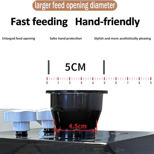 Electric Scallion Shredder, Stainless Steel Spring Onion Cutting Machine, 2.3/1.8/1.5Mm Blades, 5Cm Feed Opening, Safety Switch, Low Noise, for Garlic Sprouts and Ch,2.3mm
