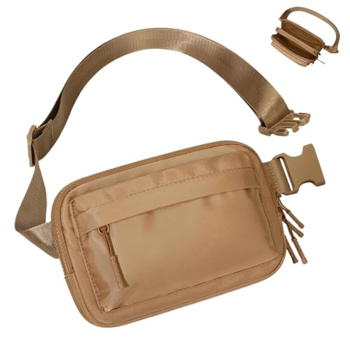 Cangurera de correr para mujer y hombre riñonera ajustable impermeable negra