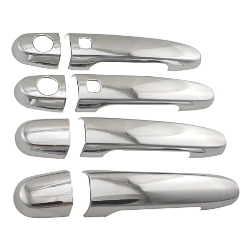Garniture poignée porte chromée carbone ABS Prius MK2 XW20 de 2005 à 2010 accessoire auto Type F