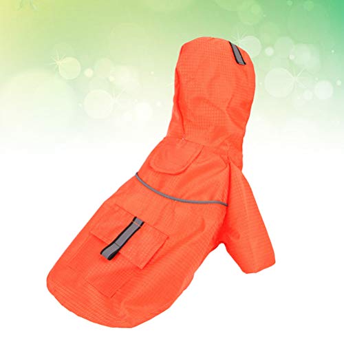 Roupas para cachorros-Capa de chuva reflexiva para cães de estimação Capa de chuva com capuz para an