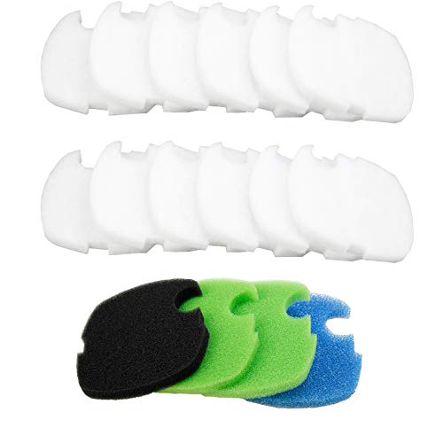 AQUANEAT 16pcs Compatible Canister Filter Pads for SUNSUN/GRECH/HW-303B Aquarium Filter Media