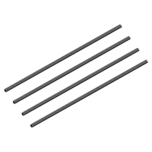 DMiotech 4 Pack 6mmx4mmx400mm Kohlenstoff Faser Rund Rohre 3K Rolle Gewickelt Glänzend Kohlenstoff Rohr für RC Quadcopter RC Flugzeug