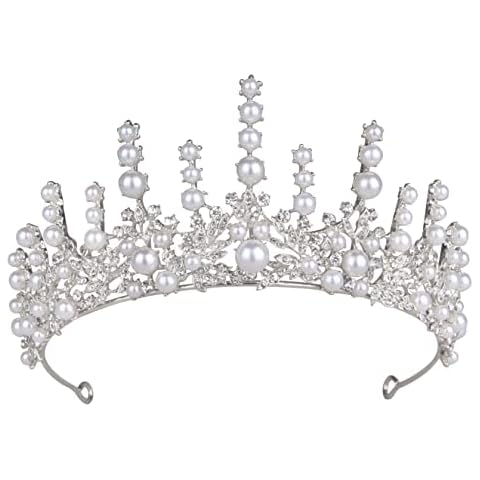 Vofler Pearl Tiara for Brides and Parties Cover
