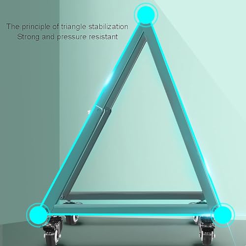 Soporte móvil para TV de piso con ruedas ajustable y resistente miniatura 3