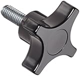 Davies Thermoset Four Arm knob, Flute Rim, Threaded Stud, 3/8