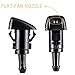 PAMASE 4 Pcs Front Windshield Washer Nozzles Wiper Spray Jet Kit for Dodge, Jeep, Ram - Replaces OEM #: 4805742AB