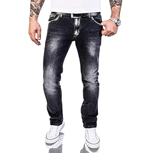 Rock Creek Heren Jeans Broek Regular Slim Stretch M46