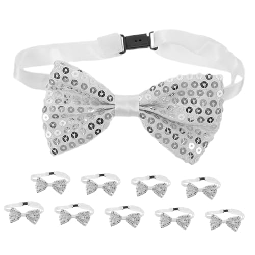 GALPADA 10pcs Adjustable Pre Tied Neck Bowtie for Boys for Weddings Graduations and Stage Performances