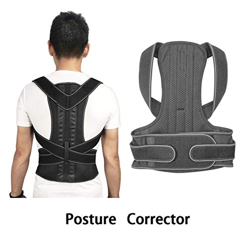 Correcteur de posture gris taille P pour alignement de la colonne vertébrale