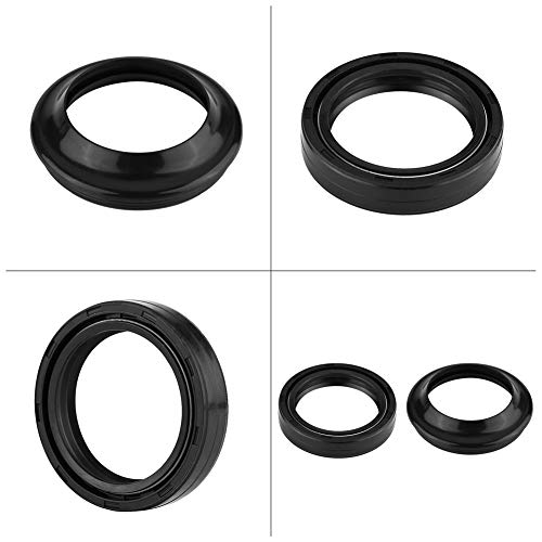Motorrad Motorrad Vorderradgabel Öldichtung und Staubdichtungssatz 41mm x 54mm x 11mm Passend für GSX750F GSXR750 Gummi Material Schwarz Farbe