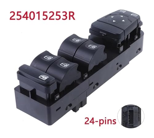 Bouton Vitre Électrique Megane 4 Commande Rétroviseur 254015253R