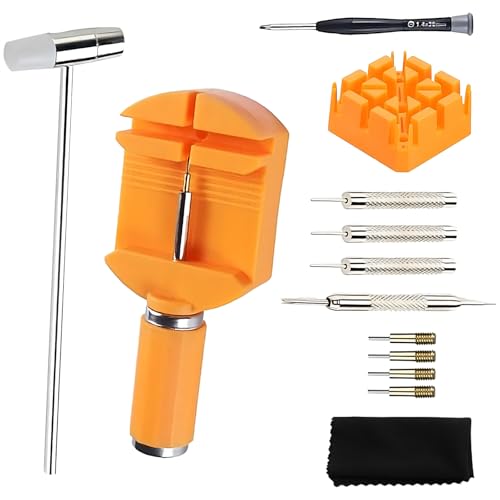 Image of IN-IMAGINE Watch Repair Tool Kit, Watch Tool Kit; Watch Repair Kit Complete Watch Repair Tool Kit - Durable Portable for Professional Diy Maintenance Includes Link Remover Strap Adjustment Tools