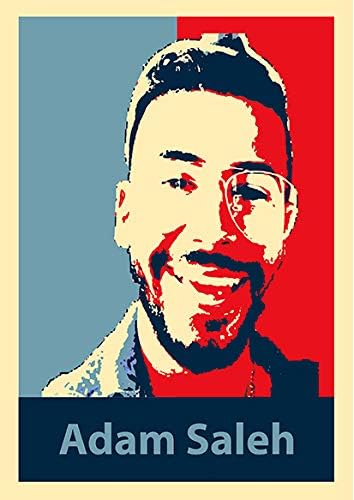 Wall Art Propaganda Style Music Stars Singers Adam Saleh N2 Poster Print Size A3 (30cm x 42cm/11in x 17in) Unframed