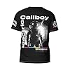 TZVEHAFYA Men's Callboys Music Band Electric T-Shirt Stylishprinted Short Sleeve Shirt Casual and Versatile Suitable for Multiple Scenarios Multicoloured 3XL #4