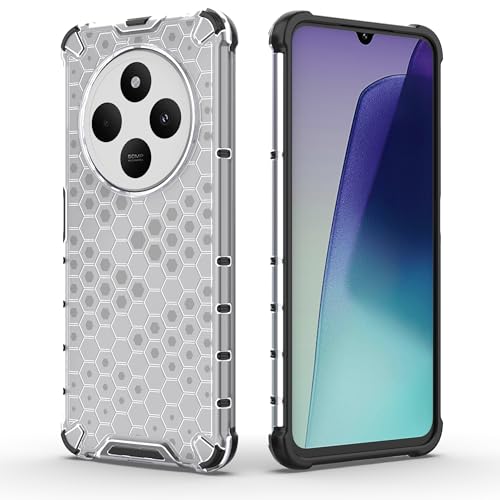 Image of Hard PC Back Case Cover for Redmi 14C 5G Anti Slip Ultra Thin Shockproof Reinforced Corners (Polycarbonate|Clear)