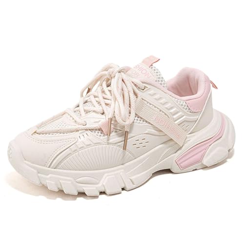 NCNDB Women's Platform Sport Sneaker Trainers Lace Up Fashion Increased Bottom Shoes