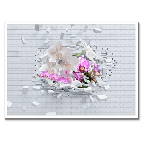 Poster orchidée déco murale salon pour créer un intérieur zen