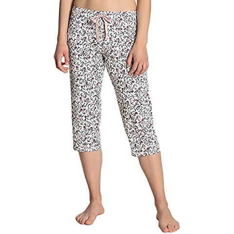 CALIDA Damen Favourites Dreams 3/4 Hose Pyjamaunterteil, Star White, 36-38 EU Cover