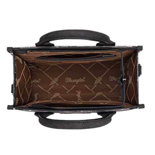Image of Wrangler Purse Western Aztec Tote Bag Women Top Handle Handbags with Detachable Strap | Western